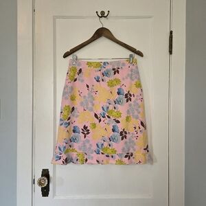 Fresh Produce Floral Skirt – Size S – Pink, Blue, Green, Brown